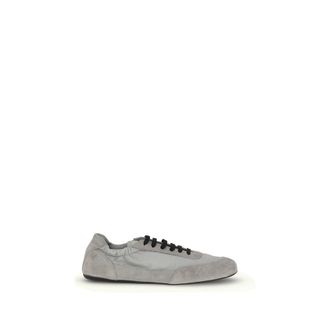 Prada Gray Rubber Athletic Womens Sneakers
