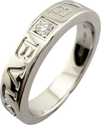 Bulgari White Gold White Gold (18K) Band Ring (Pre-Owned)