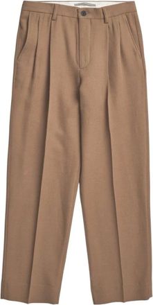 Norse Projects Broeken, Heren, Bruin, W31, Katoen, Le Benn Relaxed Cavalry Pleated Trouser