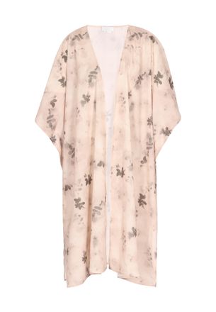 Usha Kimono Dames Beige Veelkleurig