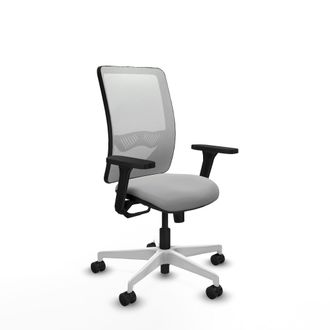 Piqueras y Crespo Silla De Oficina Piqueras Y Crespo Zulema Blanco Gris Claro Espuma