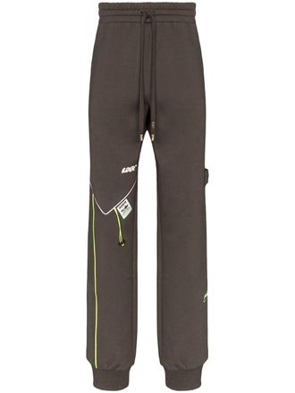 Ader Error drawstring track pants - men - Cotton/Polyester - 2 - Grey