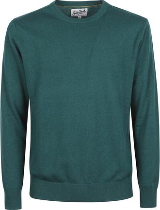 MC2 Saint Barth Regent Sweater - Heren - Ronde hals truien - Groen - M - Wol - Truien & Vesten