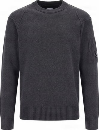 C.P. Company Dark Shadow Lens Crew Neck Wool-Blend Sweater
