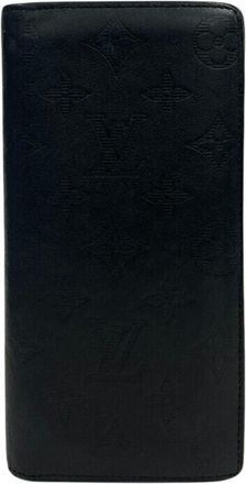 Louis Vuitton Black Monogram Shadow Long Wallet (Bi-Fold) (Pre-Owned)