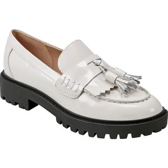 Marc Fisher Ozzie Kiltie Lug Loafer in Ivory at Nordstrom Rack, Size 8