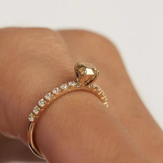 PD Paola Ringe - Extra Golden Gem Gold Ring - Gr. 52 - in Gold - für Damen