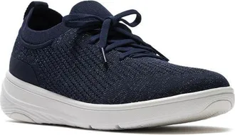 FitFlop Super-Q Knit Slip-on Sneakers in Metallic Midnight Navy at Nordstrom, Size 7.5