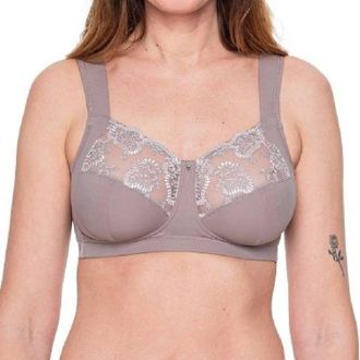 Louisa Bracq Elise Wirefree Full Cup Bra In Taupe