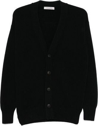 La Fileria Cardigan pesante - Nero