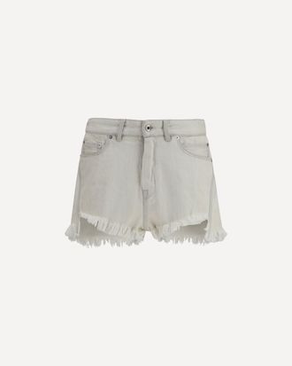 Rick Owens Shorts Temple Bias Cutoffs in Denim Female 27