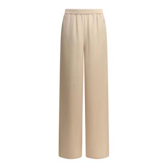 Max Mara Volonta Wide Broeken - Dames - Broeken - Roze - Maat: 3XS Zijde