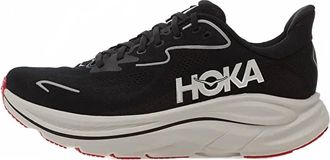 Hoka One One Mens Clifton 10 Running Shoes In Black/silver
