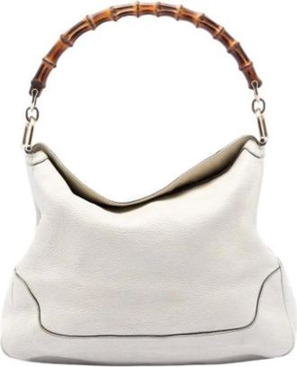 Gucci Pre-owned Handbags, female, White, Size: ONE SIZE Pre-owned Vintage Satchel
