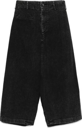 Yohji Yamamoto Jeans a gamba ampia - Nero
