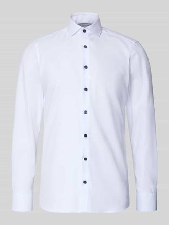 Olymp Level 5 Slim Fit Businesshemd aus Baumwolle mit Kentkragen in Weiss, Größe 38