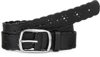 Lascana H&uuml;ftg&uuml;rtel LASCANA Cut-Out-G&uuml;rtel, Damen, Gr. 105, schwarz, Lederimitat, unifarben, G&uuml;rtel H&uuml;ftg&uuml;rtel, G&uuml;rtel, Jeansg&uuml;rtel, Hoseng&uuml;rtel f&uuml;r Jeans & Ho