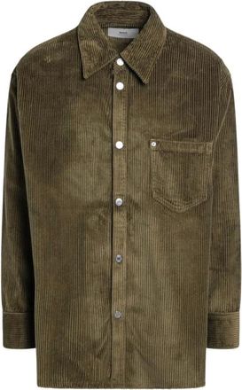 Ami Overhemden, Heren, Bruin, S, Bruine overhemd met lange mouwen