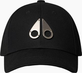 Moose Knuckles Mens Moose Knuckles Logo Icon Cap S1-26 282 Black/Nickel - Size: ONE size