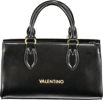 Mario Valentino Tassen, Dames, Zwart, ONE Size, Zwarte Polyethyleen Handtas