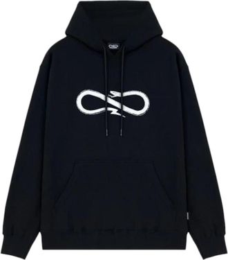 PROPAGANDA Katoenen hoodie met zeefdruk - Heren - Hoodies - Blauw - XL - Katoen - Hoodies & sweatvesten
