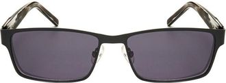 Hackett Mens Black Rectangular Sunglasses HEKS1091
