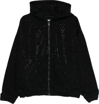 Purple Radial Hotfix jack met capuchon en rits - Zwart