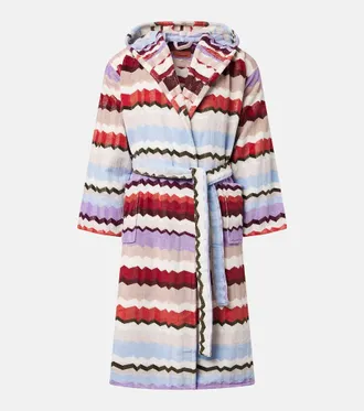 Missoni Eva Zigzag cotton terry bathrobe