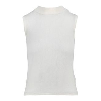 Eleventy Cashmere Knitwear, female, White, Size: XS Gilet