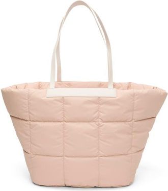 VeeCollective Porter Basque Quilted Recycled Nylon Tote in Cameo Rose Pnk at Nordstrom
