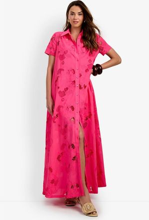 Trina Turk Kon Tiki Maxi Dress in Magenta Milano at Nordstrom, Size X-Small