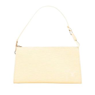 Louis Vuitton Vintage, unisex, Geel, ONE Size, Leer, Pre-owned Vintage Schoudertas