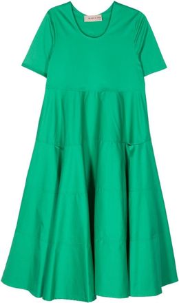 Blanca Vita Arabide midi dress - women - Cotton/Elastane/Polyamide - 46 - Green