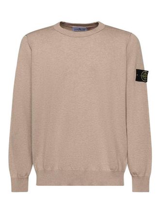 Stone Island Cotton Sweater With Logo