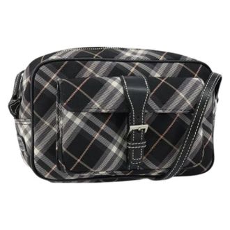 Burberry Pre-owned Cross Body Bags, unisex, Black, Size: ONE SIZE Pre-owned Nylon Shoulder Bag