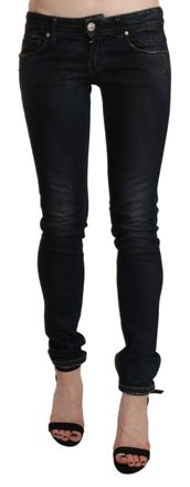 Acht Washed Low Waist Skinny blue Womens Jeans