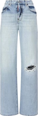 Dsquared2 Navy Blauwe Jeans voor Mannen - Dames - Loose Fit Jeans - Blauw - 2XS - Jeans