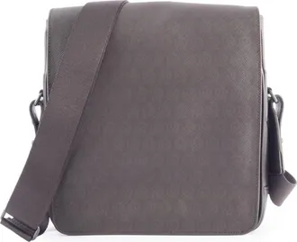 Dunhill Brown Pvc Leather Shoulder Bag (Pre-Owned)