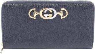 Gucci Pre-owned Wallets, female, Black, Size: ONE SIZE Pre-owned Long wallet (bi-fold)