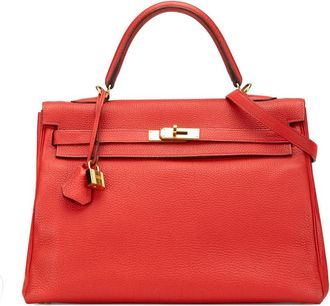 Herm&egrave;s Pre-owned Hermes Togo Kelly II Retourne 35 IN4G1UYE9GJQZJJV