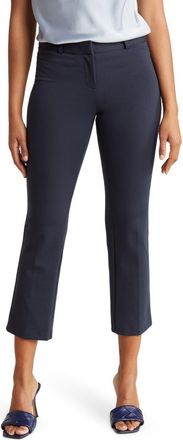Amanda + Chelsea Chelsea Straight Leg Cotton Blend Pants in Navy at Nordstrom Rack, Size 10P