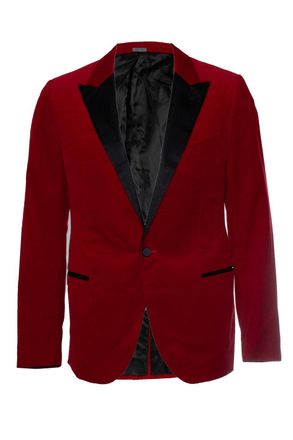 Lanvin Red velvet blazer