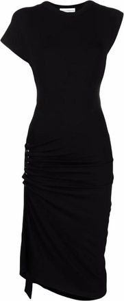 Paco Rabanne Gedrapeerde Pression Jurk - Dames - Casual kleedjes - Zwart - XS - Kleedjes