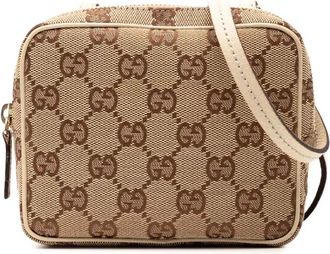 Gucci 2000-2015 GG Canvas crossbody bag - Marrone