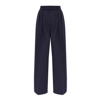 Anine Bing Wide Trousers, female, Blue, Size: XS Lou Trouser