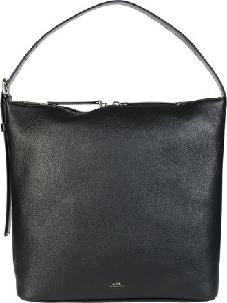 A.P.C. Sac Vera Pebbled Leather Handbag