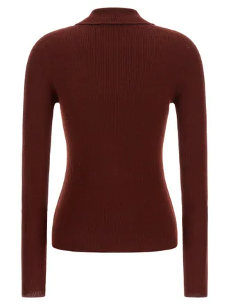 Max Mara Angel Polo Shirt - Burgundy