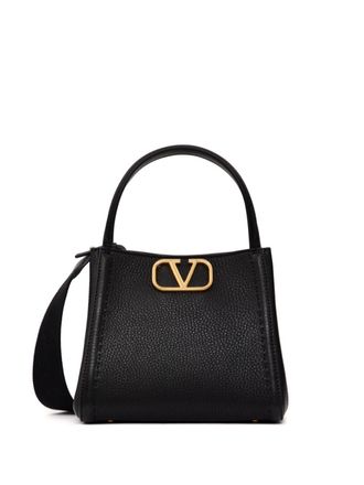 Valentino Garavani Alltime leren schoudertas - Zwart
