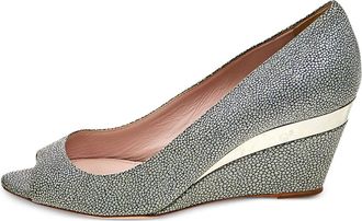 Miu Miu 70mm leather pumps - Grey