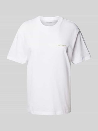 Carhartt Work in Progress T-Shirt mit Label-Stitching in Weiss, Größe XS